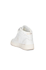 Saint Laurent Jefferson Sneaker in Blanc Optique, view 3, click to view large image.