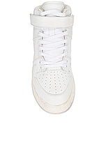 Saint Laurent Jefferson Sneaker in Blanc Optique, view 4, click to view large image.