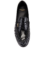 Saint Laurent Le Loafer 15 Moc in Nero, view 4, click to view large image.