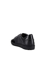 Saint Laurent SL/10 Low Top Sneaker in Black, view 3, click to view large image.