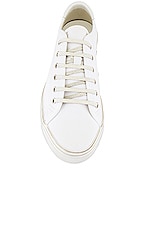 Saint Laurent Malibu Low Top Sneaker in Optic White, view 4, click to view large image.