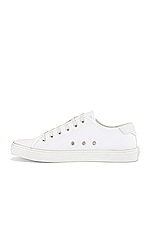 Saint Laurent Malibu Low Top Sneaker in Optic White, view 5, click to view large image.