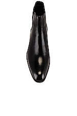 Saint Laurent Wyatt 30 Chelsea Boot in Black, view 4, click to view large image.
