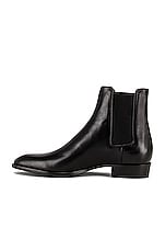 Saint Laurent Wyatt 30 Chelsea Boot in Black, view 5, click to view large image.