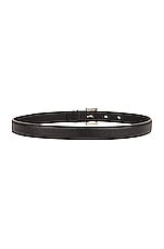 Saint Laurent YSL Belt in Nero, view 2, click to view large image.