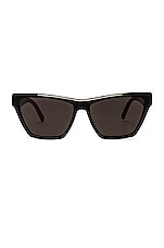 Saint Laurent SL M103 Sunglasses in Black, view 1, click to view large image.