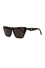 Saint Laurent SL M103 Sunglasses in Black, view 2, click to view large image.