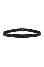 Saint Laurent Strass Belt in Nero & Crystal, view 2, click to view large image.