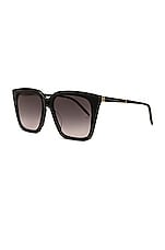 Saint Laurent SL M100 Sunglasses in Black, view 2, click to view large image.