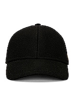 Saint Laurent Casquette Feutre Hat in Black, view 1, click to view large image.