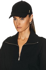 Saint Laurent Casquette Feutre Hat in Black, view 2, click to view large image.