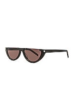 Saint Laurent SL 563 Sunglasses in Black, view 2, click to view large image.