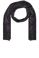 Saint Laurent Logo Scarf in Black, view 1, click to view large image.