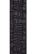 Saint Laurent Logo Scarf in Black, view 3, click to view large image.