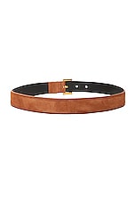 Saint Laurent Monogramme Belt in Brick, view 2, click to view large image.