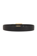 Saint Laurent Monogramme Belt in Nero, view 2, click to view large image.