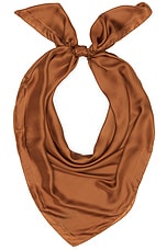 Saint Laurent Grand Scarf in Ochre, view 1, click to view large image.