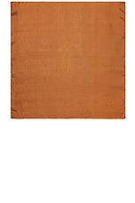 Saint Laurent Grand Scarf in Ochre, view 2, click to view large image.