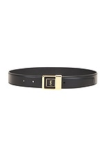 Saint Laurent Boucle La 66 Buckle Belt in Nero, view 1, click to view large image.