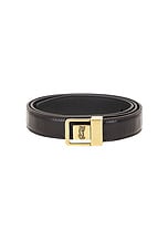 Saint Laurent La 66 Buckle Belt in Fondente, view 3, click to view large image.