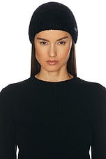 Saint Laurent Beanie in Black, view 2, click to view large image.