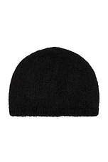 Saint Laurent Beanie in Black, view 3, click to view large image.