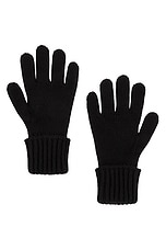 Saint Laurent Cashmere Gloves in Black, view 2, click to view large image.