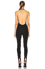 Saint Laurent Sleeveless Jumpsuit in Noir, view 3, click to view large image.