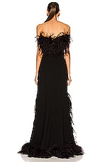 Saint Laurent Strapless Gown in Noir, view 3, click to view large image.