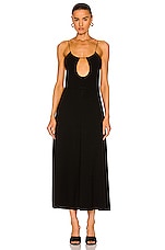 Saint Laurent Keyhole Dress in Noir, view 1, click to view large image.
