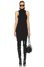Saint Laurent Knit Dress in Chataigne, view 1, click to view large image.