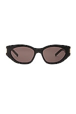 Saint Laurent SL 638 Sunglasses in Black, view 1, click to view large image.