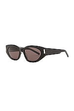 Saint Laurent SL 638 Sunglasses in Black, view 2, click to view large image.