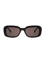 Saint Laurent SL M130 Sunglasses in Black, view 1, click to view large image.