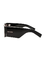 Saint Laurent SL 654 Sunglasses in Black, view 3, click to view large image.