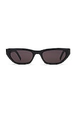 Saint Laurent SL M126 Sunglasses in Black, view 1, click to view large image.