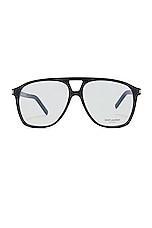 Saint Laurent SL 596 Dune Optical Eyeglasses in Black, view 1, click to view large image.
