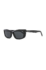 Saint Laurent SL 658 Sunglasses in Black, view 2, click to view large image.