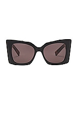 Saint Laurent SL M119 Blaze Sunglasses in Black & Havana, view 1, click to view large image.