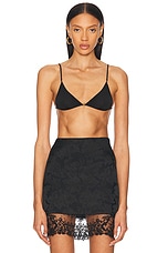 Saint Laurent Triangle Bra in Noir | FWRD