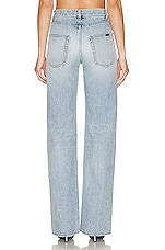 Saint Laurent Kate Wide Leg Jean in Tucson Blue, view 3, click to view large image.