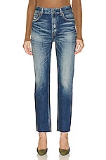 Saint Laurent Hailey Jean in Vintage Blue, view 1, click to view large image.