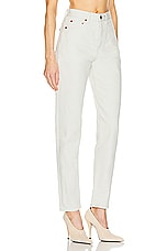 Saint Laurent Straight Leg Slim Fit in Chalk White, view 2, click to view large image.