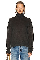 Saint Laurent Turtleneck Sweater in Brun, view 1, click to view large image.