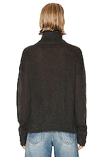 Saint Laurent Turtleneck Sweater in Brun, view 3, click to view large image.