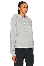 Saint Laurent Hoodie Champion Sweatshirt in Gris Chine, view 2, click to view large image.