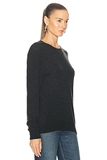 Saint Laurent Crewneck Sweater in Charbon, view 2, click to view large image.