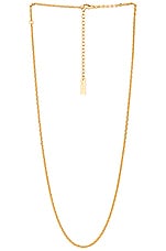 Saint Laurent Chain Necklace in Gold, view 1, click to view large image.