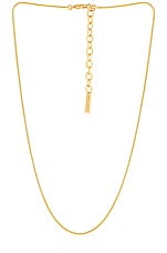 Saint Laurent Snake Chain Necklace in Gold, view 1, click to view large image.