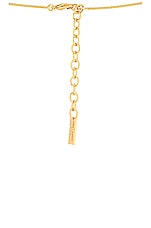Saint Laurent Snake Chain Necklace in Gold, view 4, click to view large image.